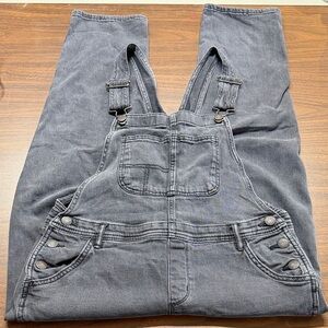 Women’s Faded Black Overalls